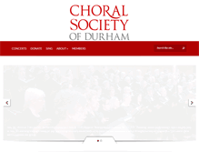 Tablet Screenshot of choral-society.org